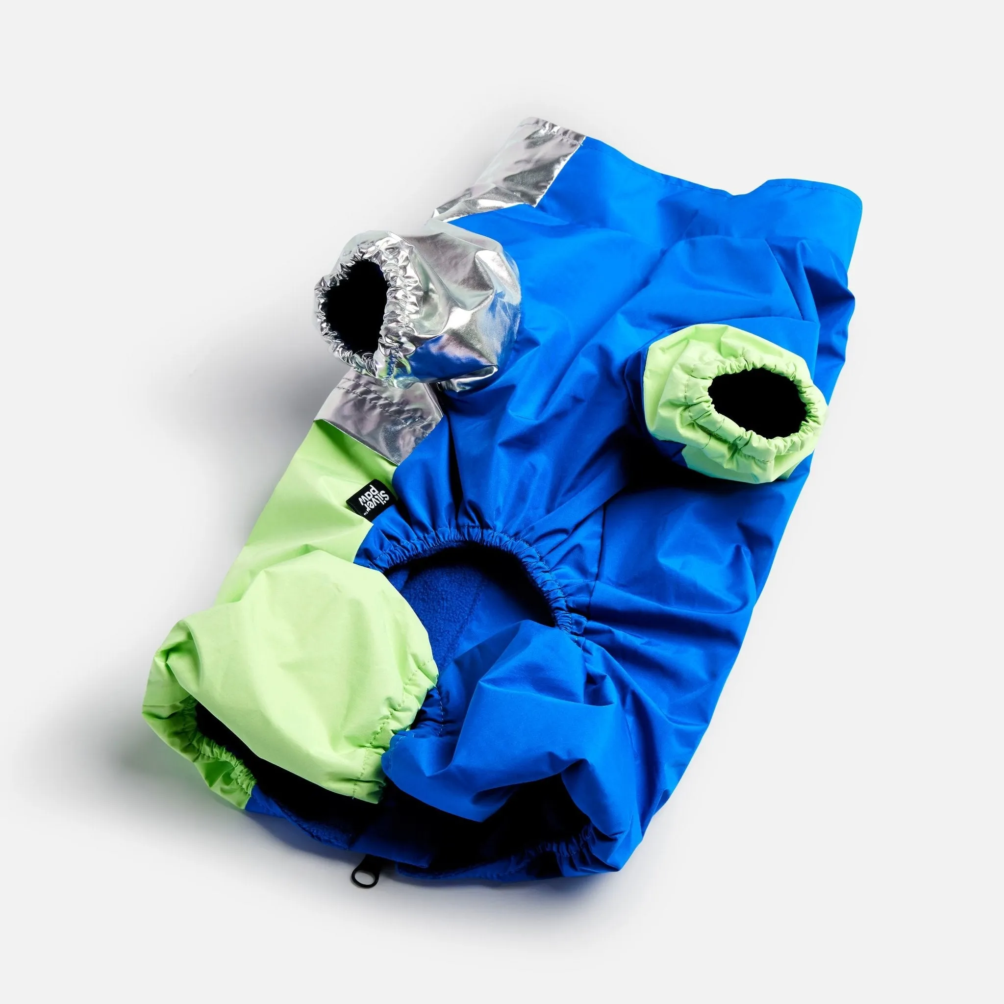 💙 Ricki Dog Tracksuit – Blue Waterproof One-Piece with Harness Access & Zipper Closure