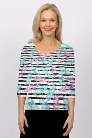 4237e Sorento 3/4 Raglan - Feather