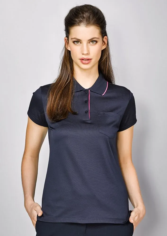 Advatex Ladies Swindon Polo - Navy/White - 10 - Biz Collection