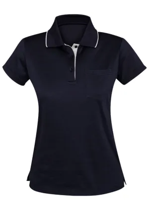 Advatex Ladies Swindon Polo - Navy/White - 10 - Biz Collection