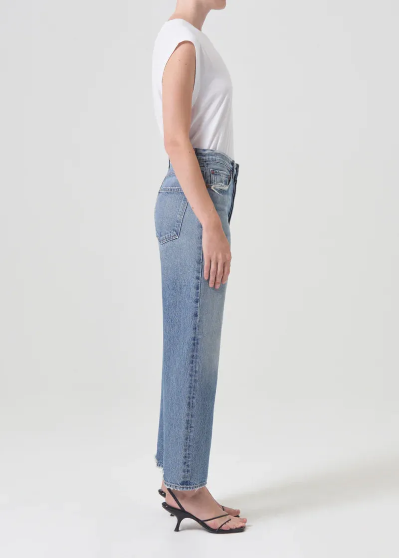 Agolde 90'S Crop Mid Rise Loose Straight In Hooked