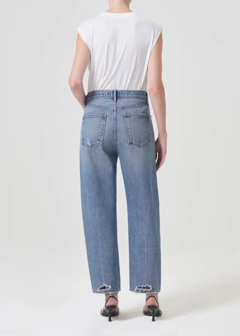 Agolde 90'S Crop Mid Rise Loose Straight In Hooked