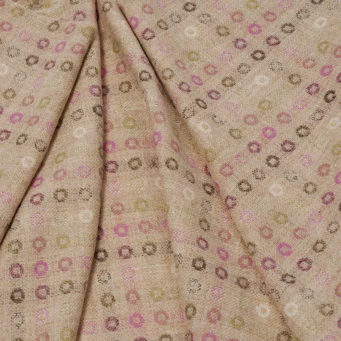 Beige Fancy Check Tweed  218