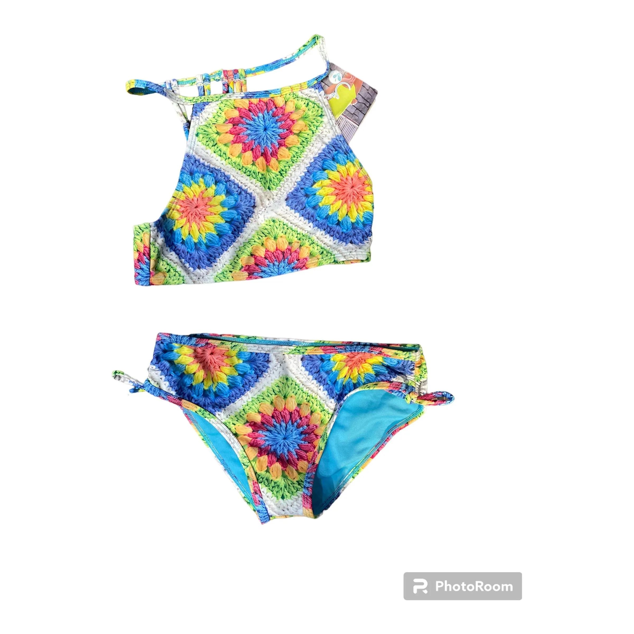 bikini w/ hand braided back macrame