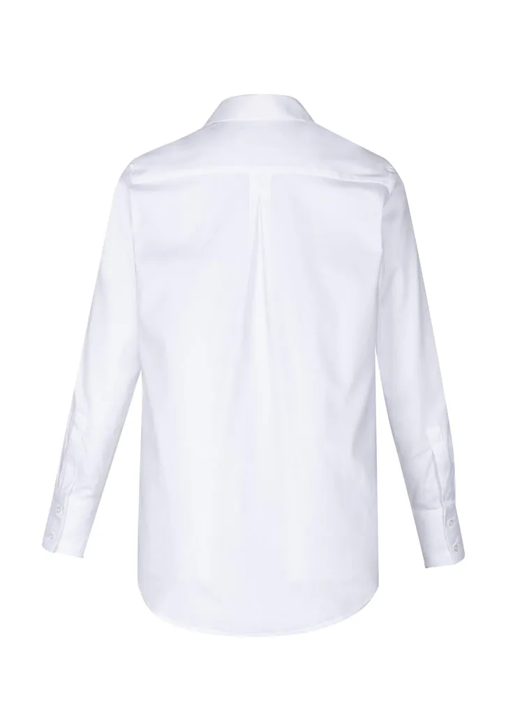 Camden Ladies Long Sleeve Shirt - White - 14 - Biz Collection