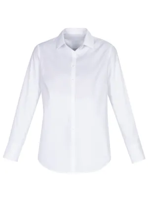 Camden Ladies Long Sleeve Shirt - White - 14 - Biz Collection