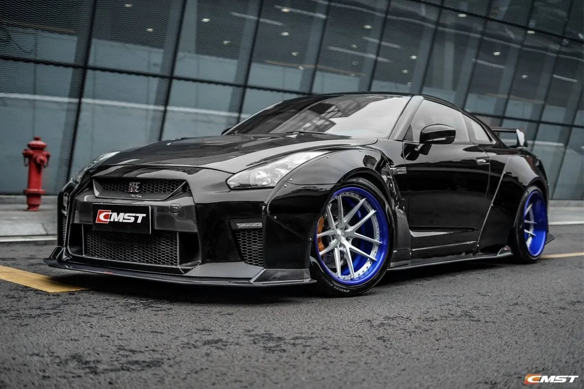 CMST Tuning V1 Side Skirts Extensions for Nissan GTR Nismo T-Spec Edition Premium Carbon Fiber/FRP