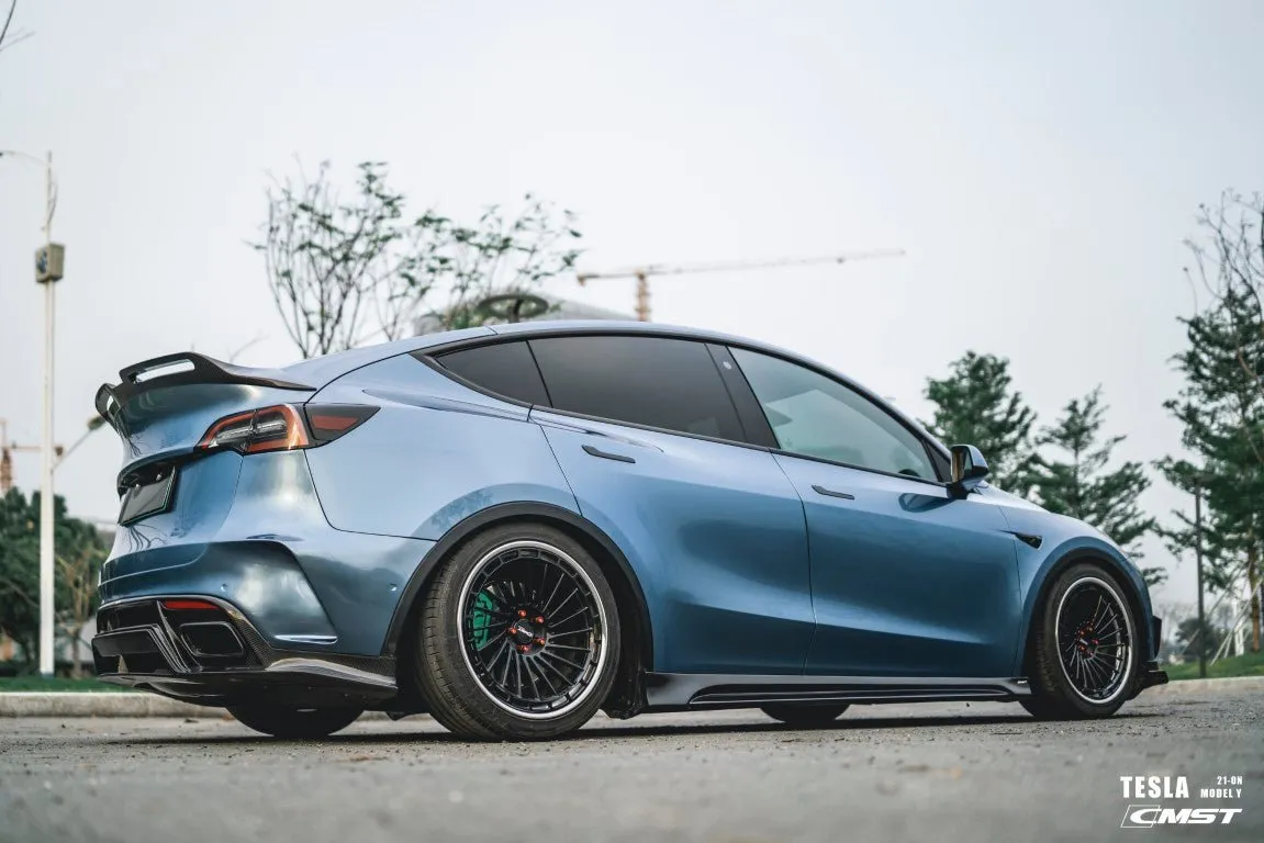 CMST Tuning V2 Side Skirts for Tesla Model Y Performance AWD Long Range RWD Carbon Fiber/FRP