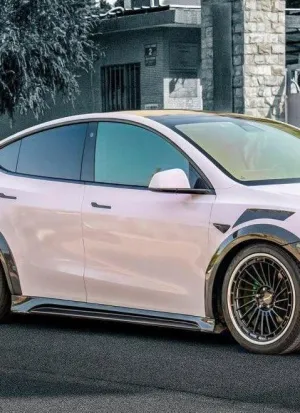 CMST Tuning V2 Side Skirts for Tesla Model Y Performance AWD Long Range RWD Carbon Fiber/FRP