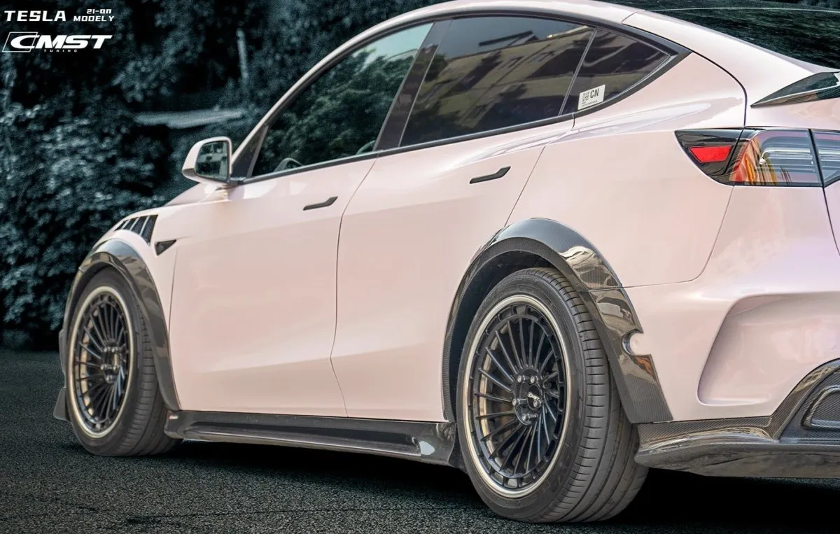 CMST Tuning V2 Side Skirts for Tesla Model Y Performance AWD Long Range RWD Carbon Fiber/FRP