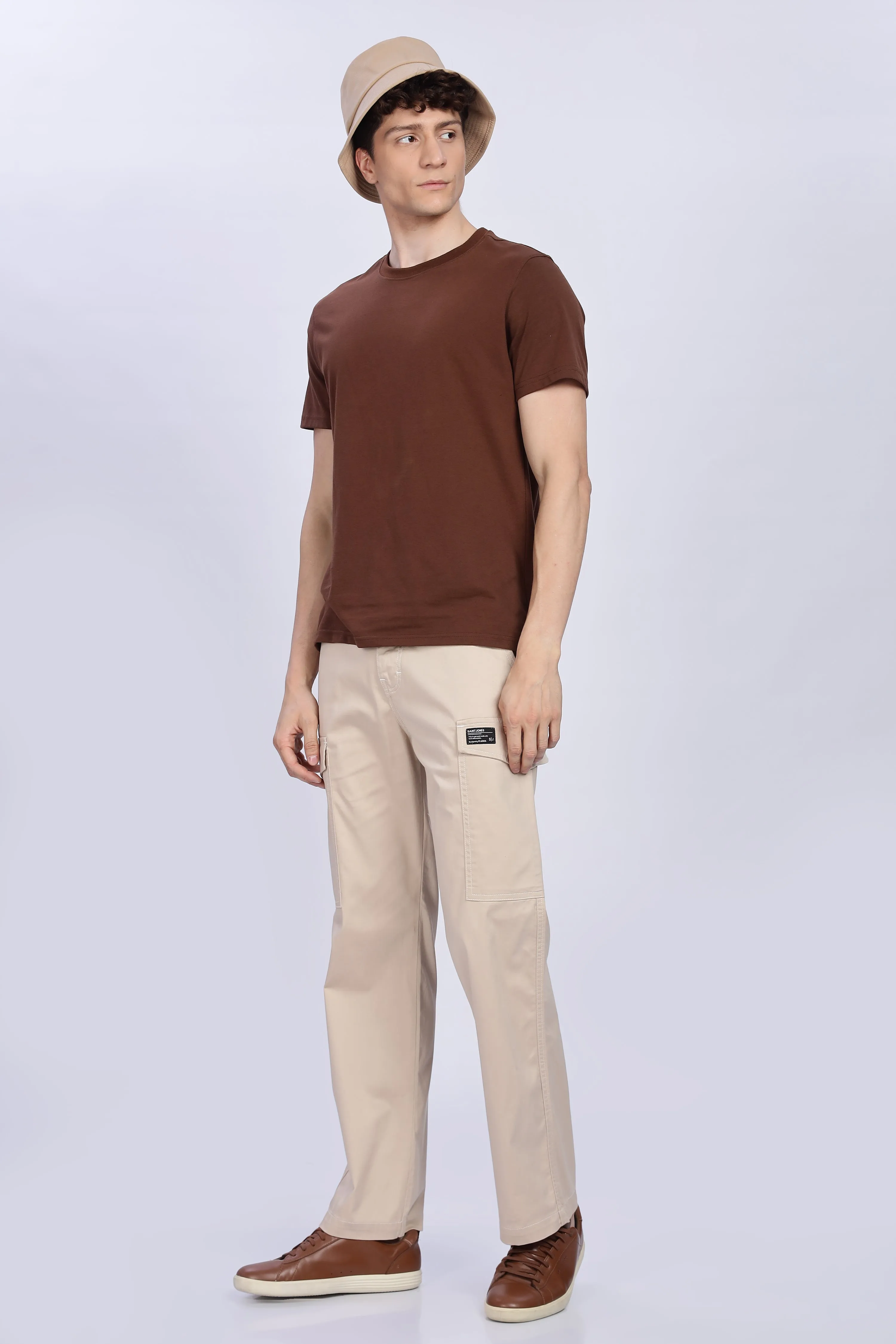 Cream cargo pants