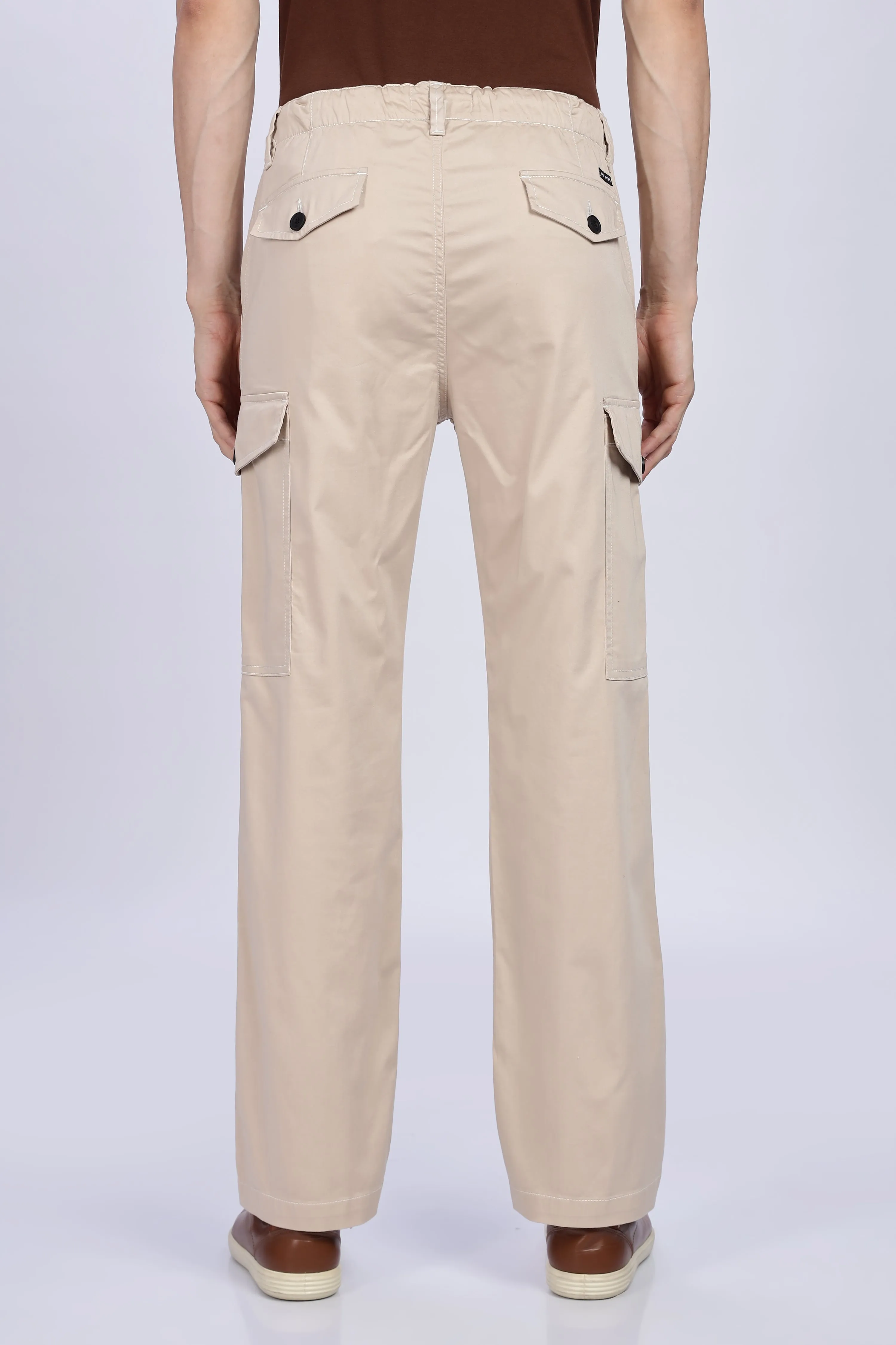 Cream cargo pants
