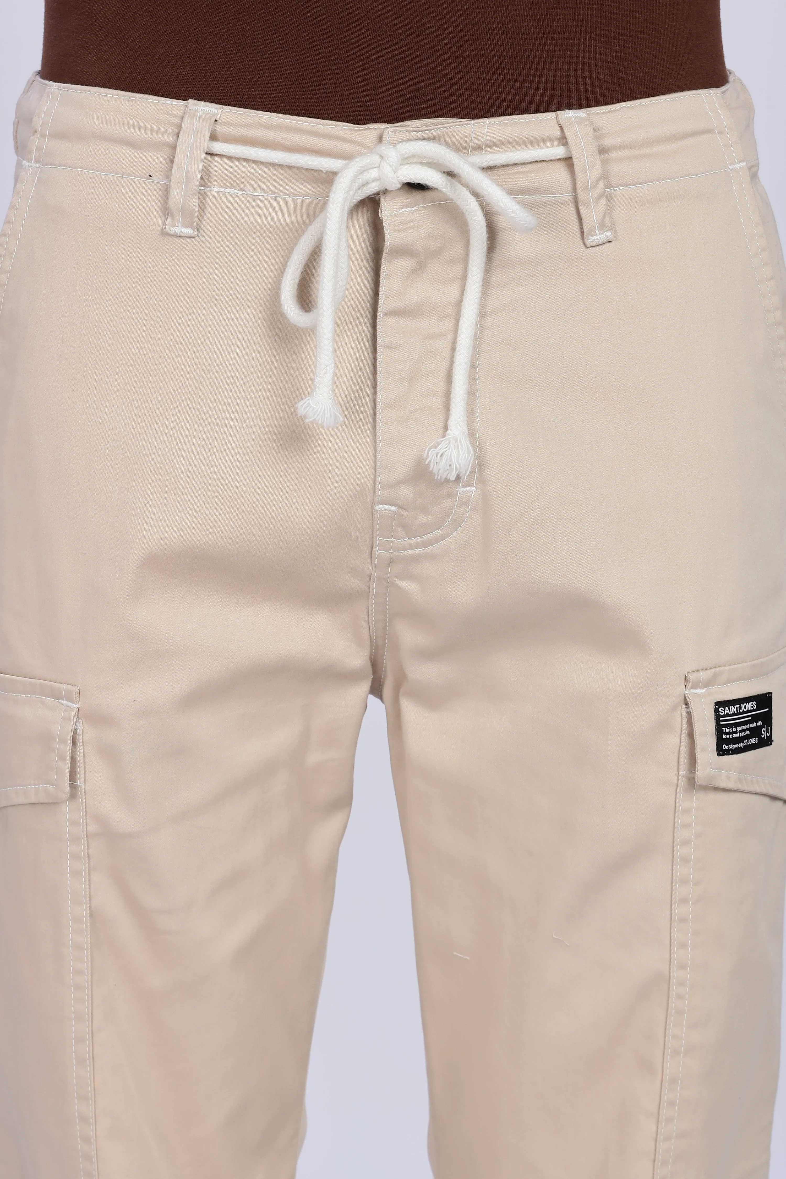 Cream cargo pants