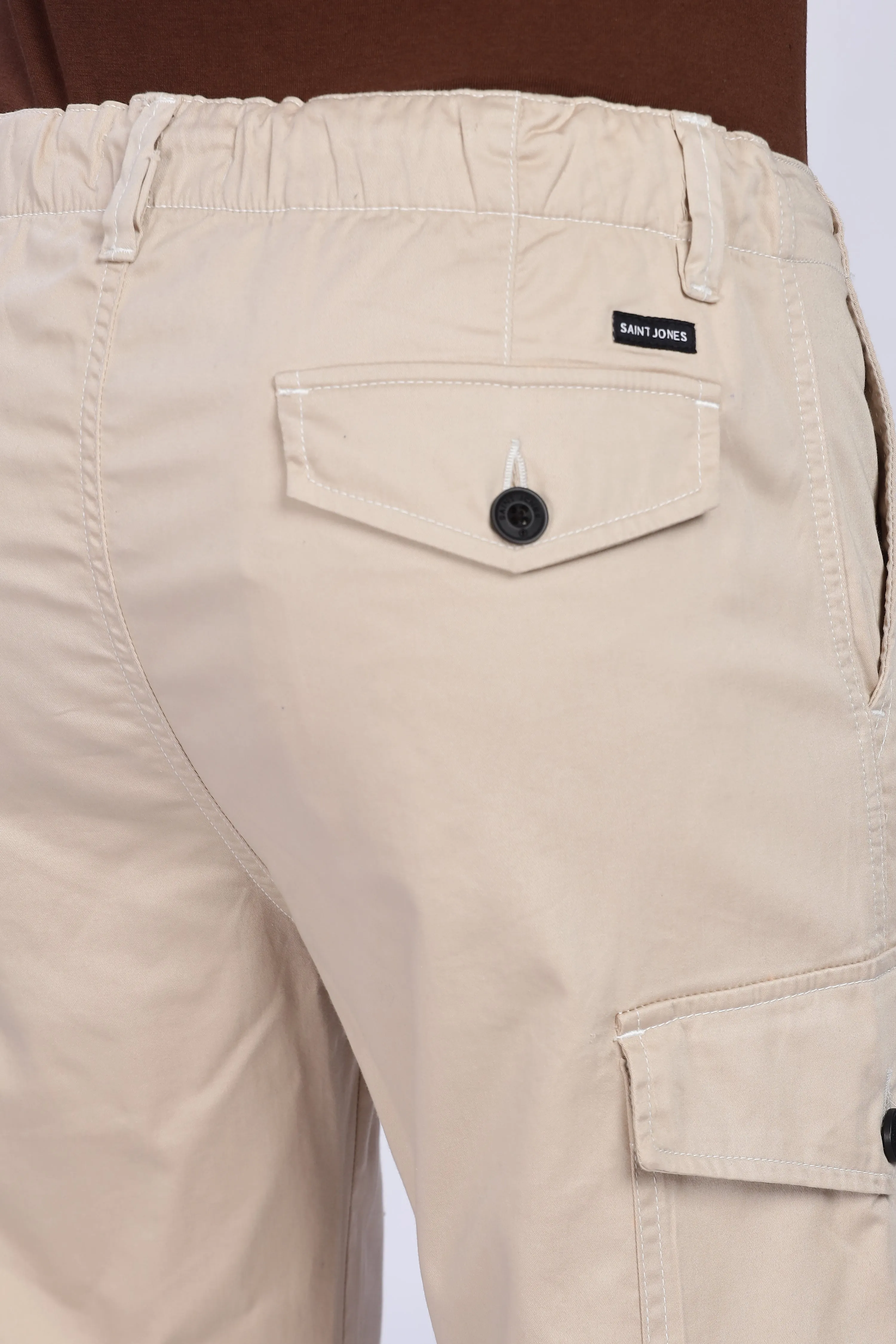 Cream cargo pants