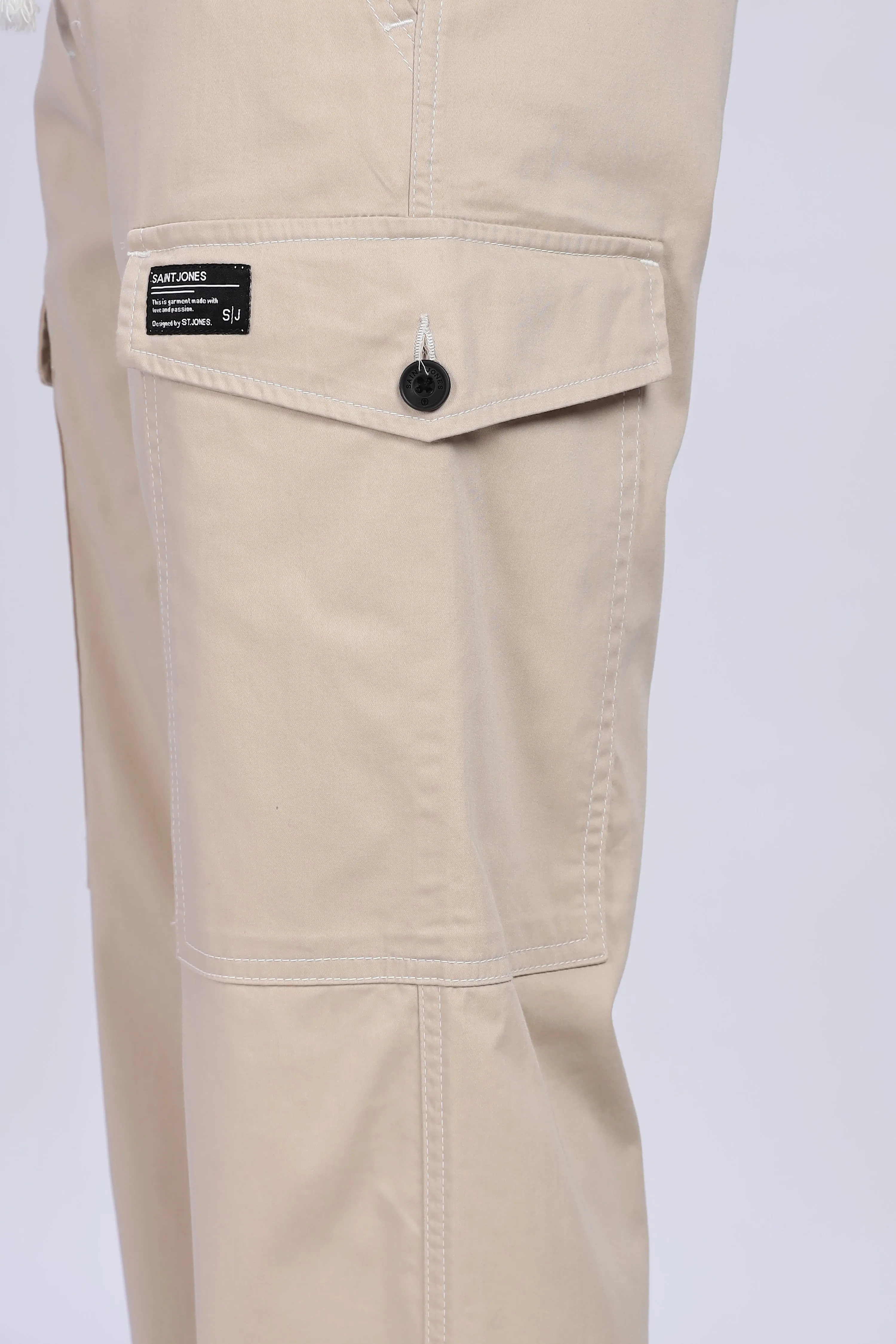 Cream cargo pants