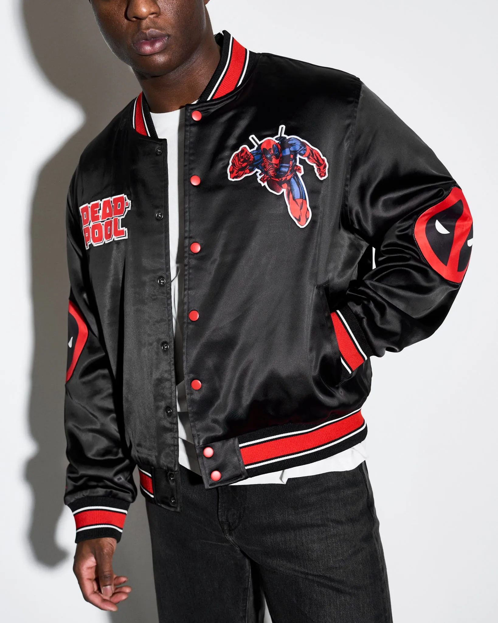 Deadpool Quilted Satin Jacket