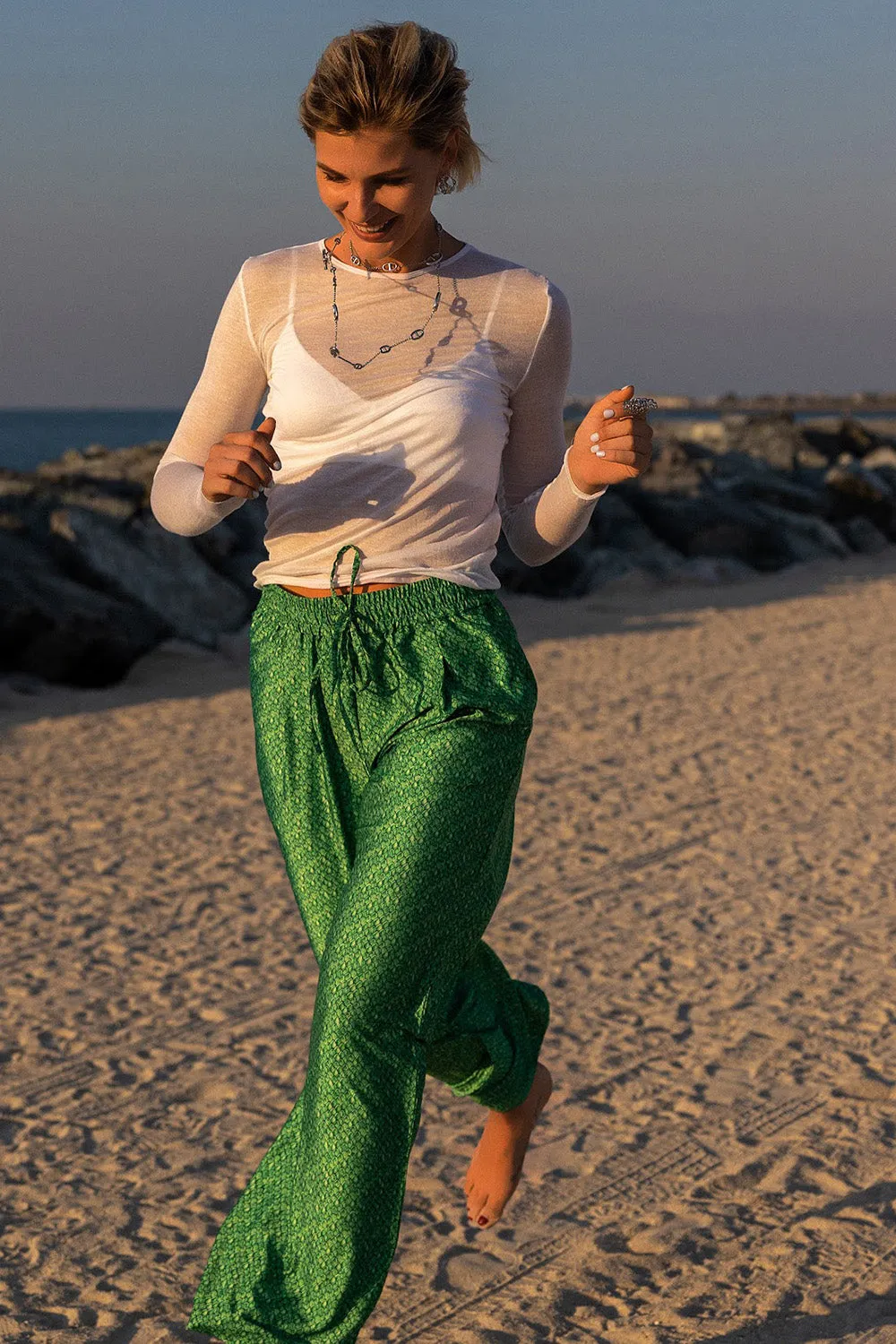 Dragonscale Satin Sahara Trousers