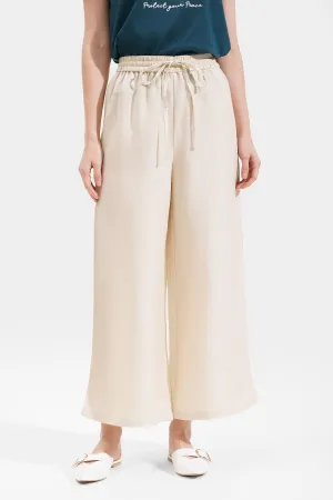 Drawstring Waist Ankle Length Cozy Pants