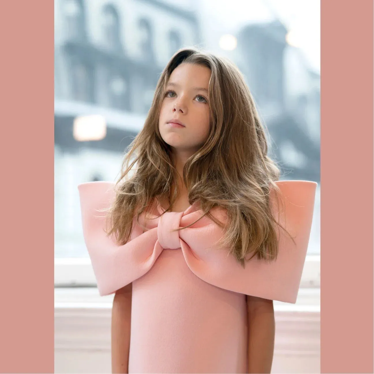 Elegant Big Bow Girls Dress