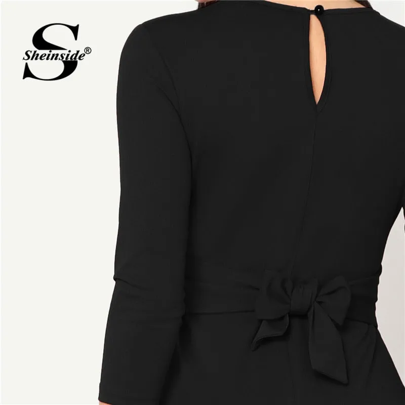 Elegant Bodycon Dress Women Pencil Autumn Clothes Ladies Dresses