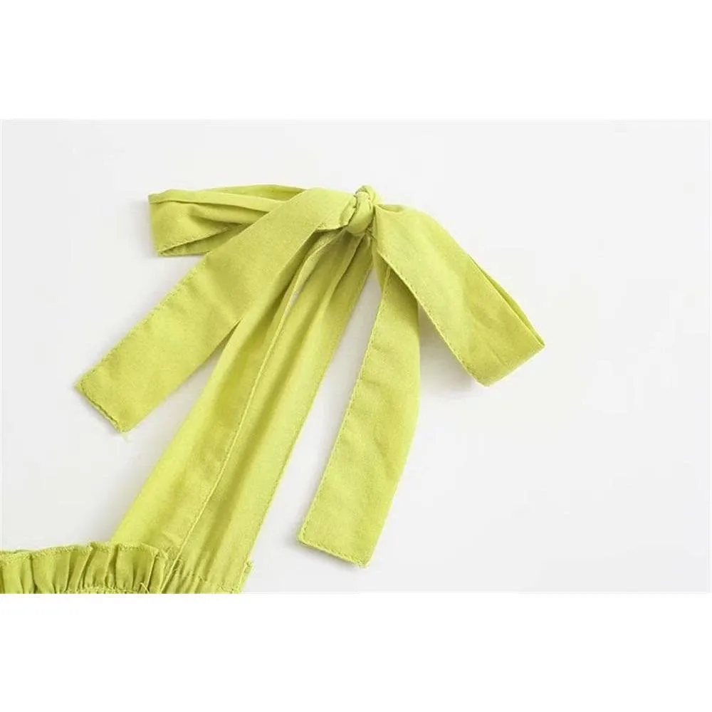 ELEGANT BOWKNOT EMBROIDERED STITCHING DRESS