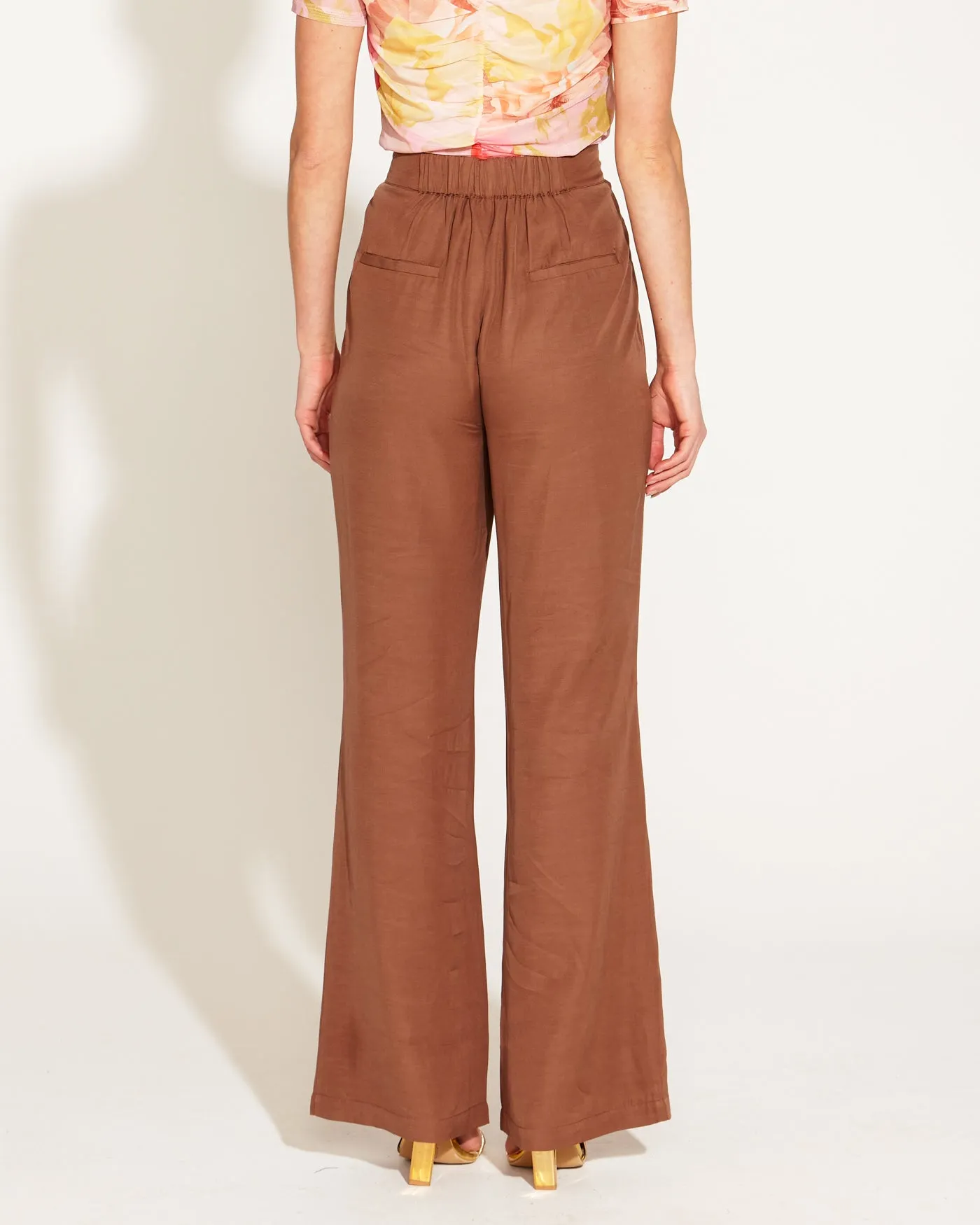 Fate   Becker One and Only High Waisted Flared Pant 17023PWFA -Mocha
