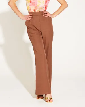 Fate   Becker One and Only High Waisted Flared Pant 17023PWFA -Mocha