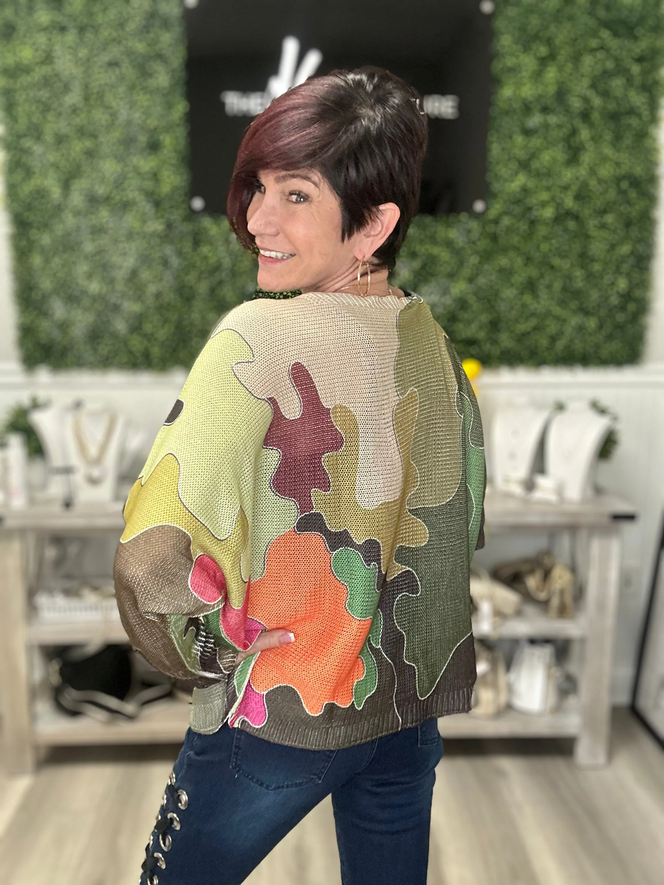 Feeling Camo Lightweight Sweater