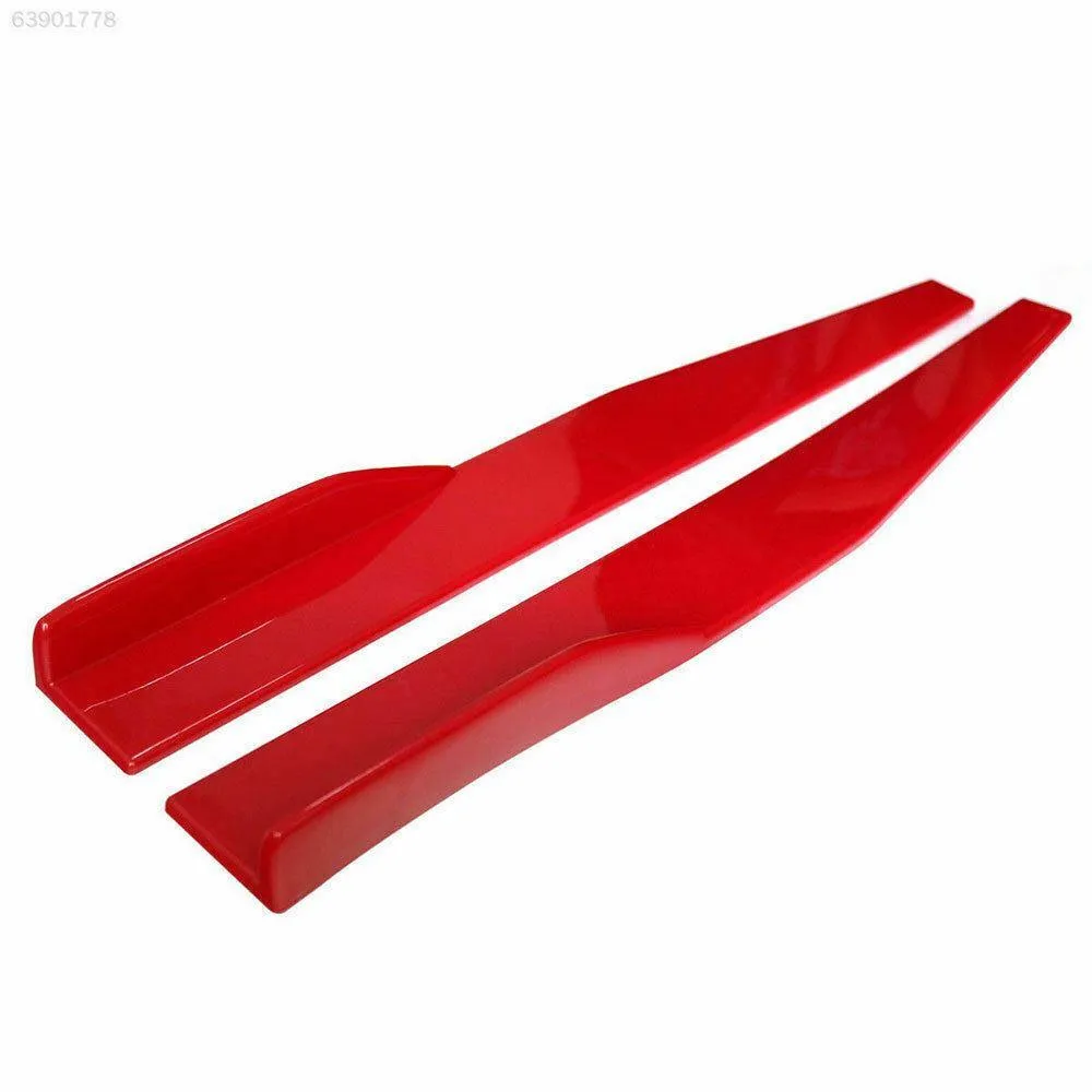 Fit 2008-2020 Cadillac CTS Side Skirts Splitters Spoiler Diffuser Wings (Red)