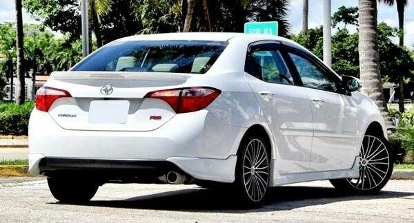 Fit 2014-2019 Toyota Corolla Side Skirts Body Kits (Unpainted Matte Black)
