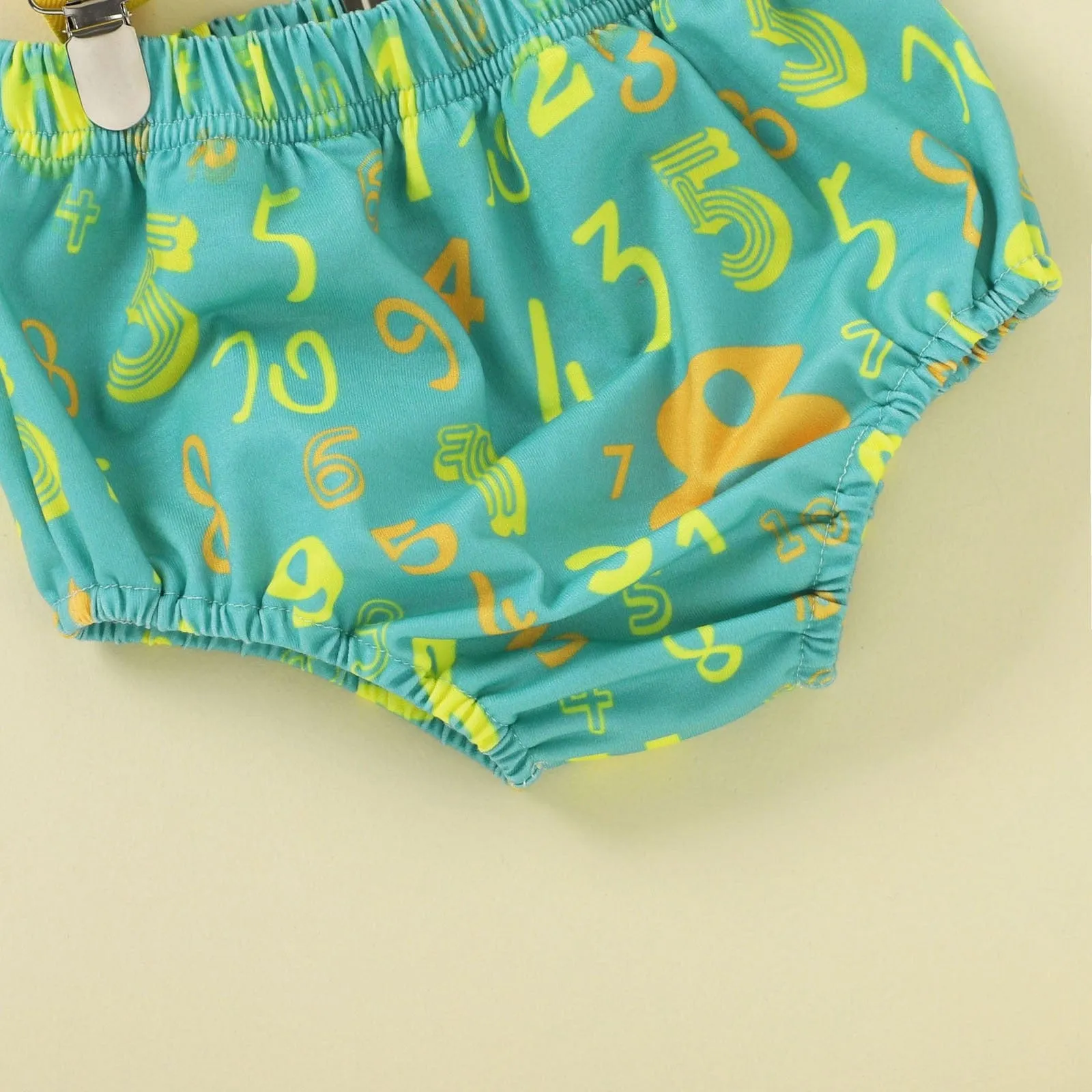 Fun Print Boy's First Birthday Outfit