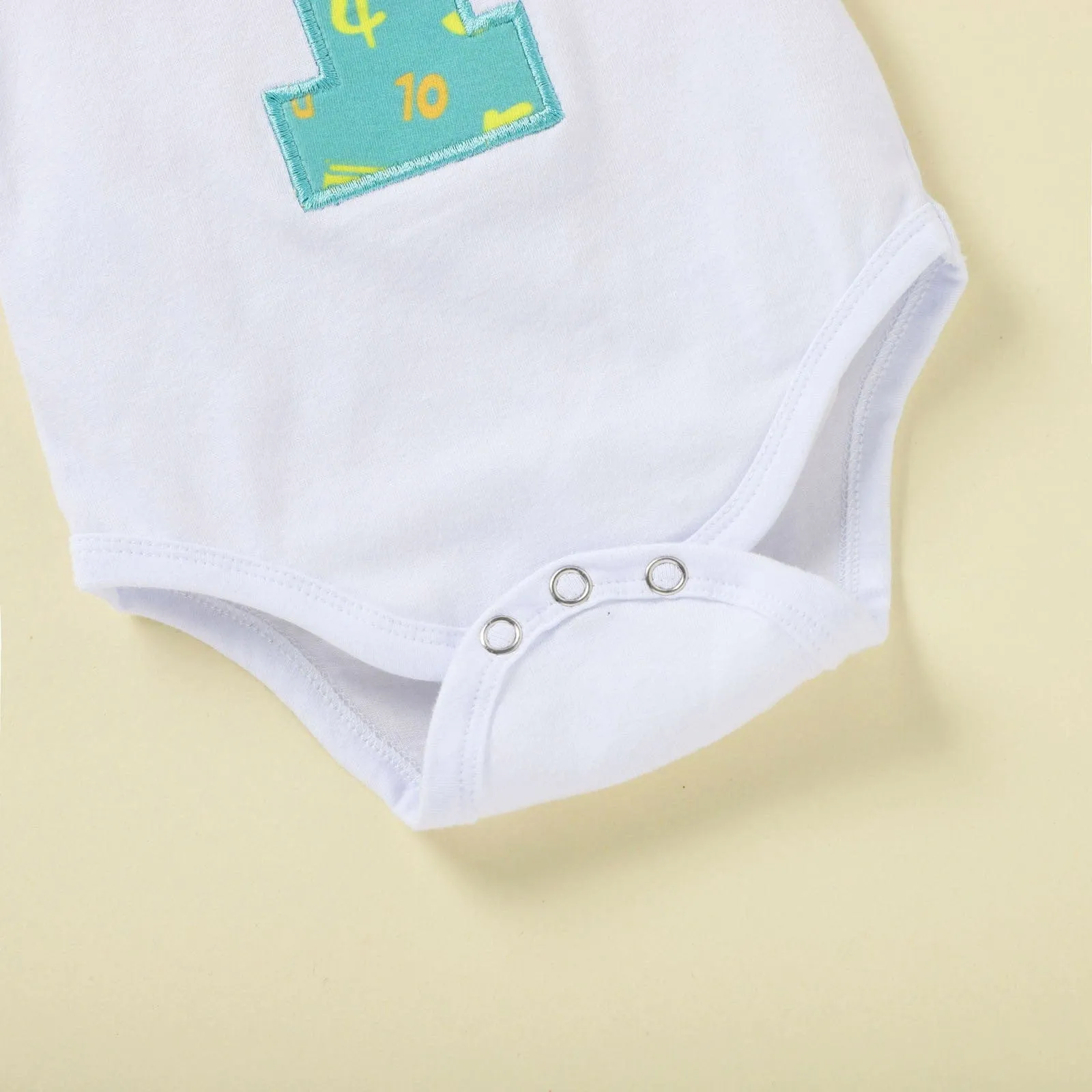 Fun Print Boy's First Birthday Outfit