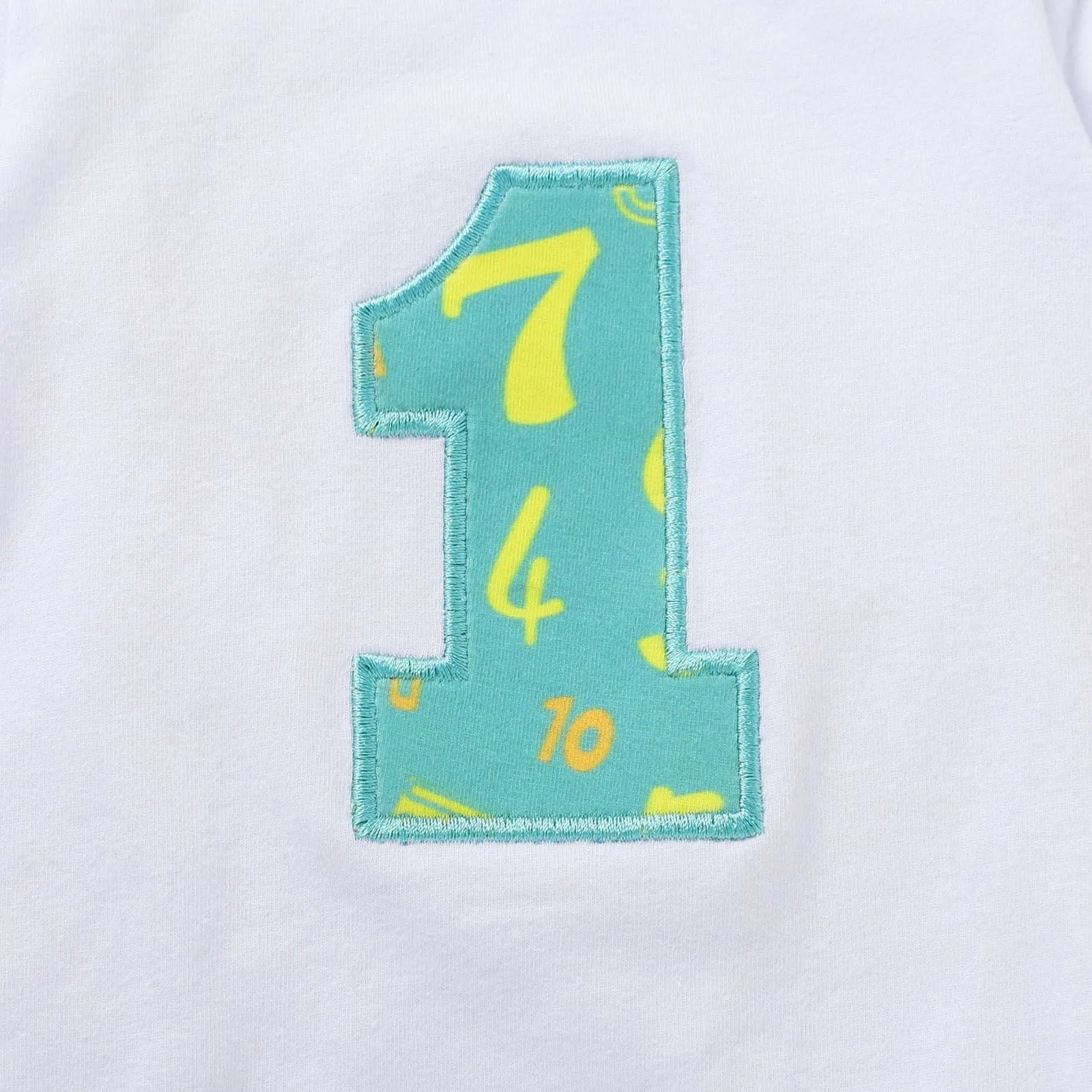 Fun Print Boy's First Birthday Outfit