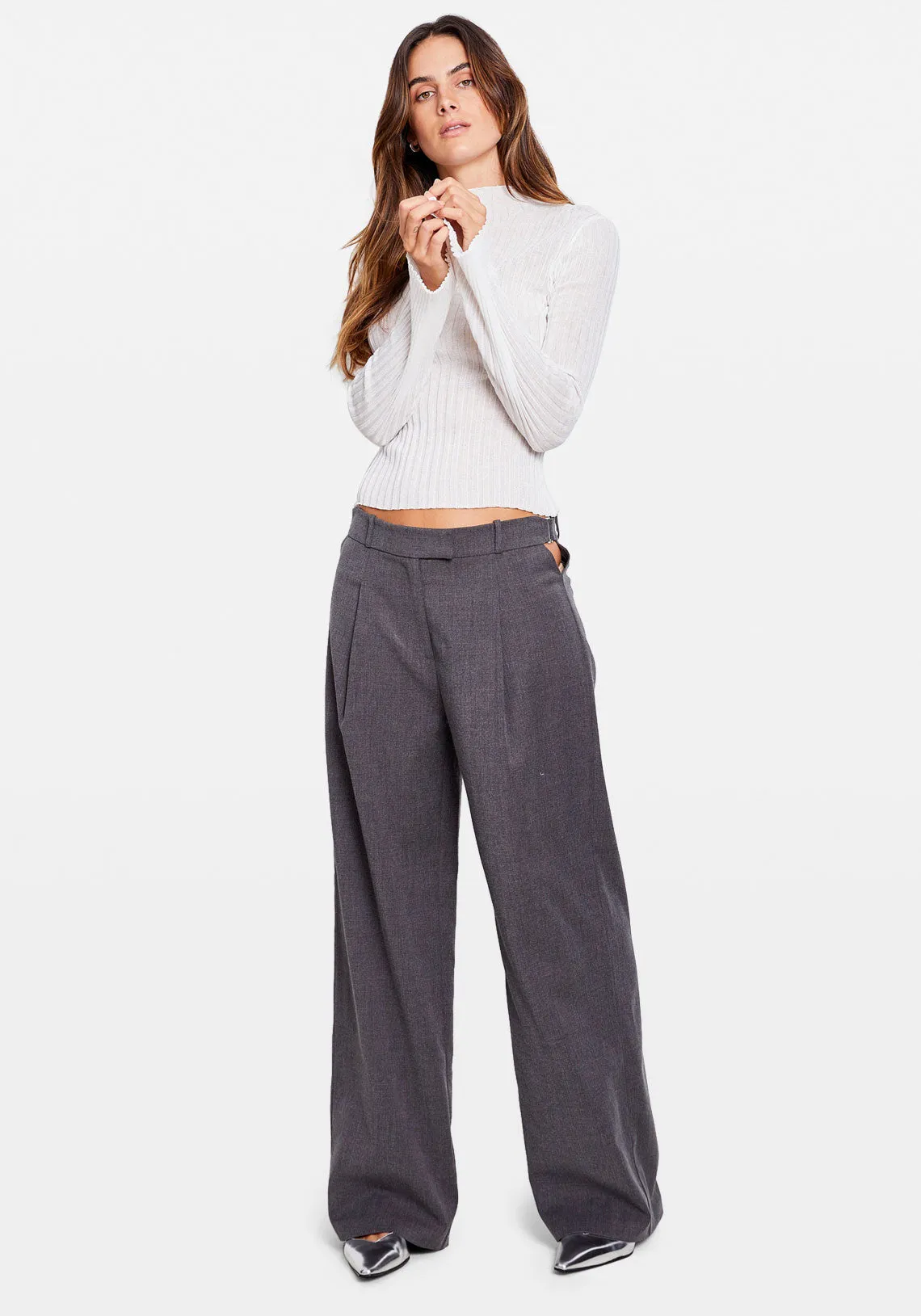 GABBY LOW RISE PANT GREY