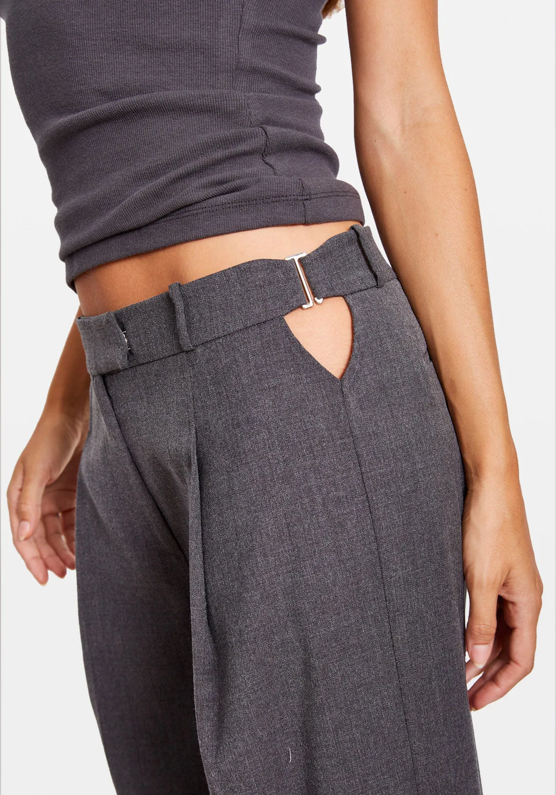 GABBY LOW RISE PANT GREY
