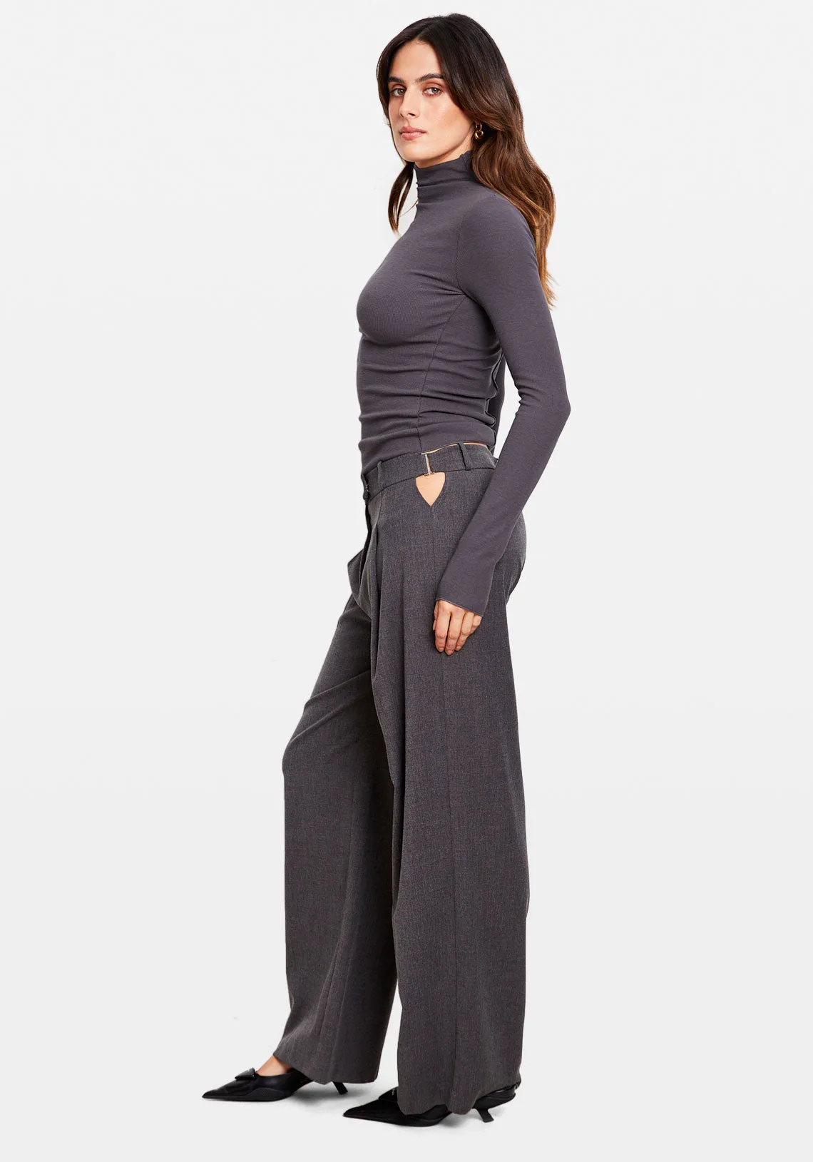 GABBY LOW RISE PANT GREY