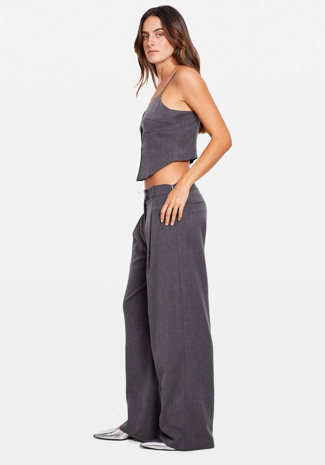GABBY LOW RISE PANT GREY