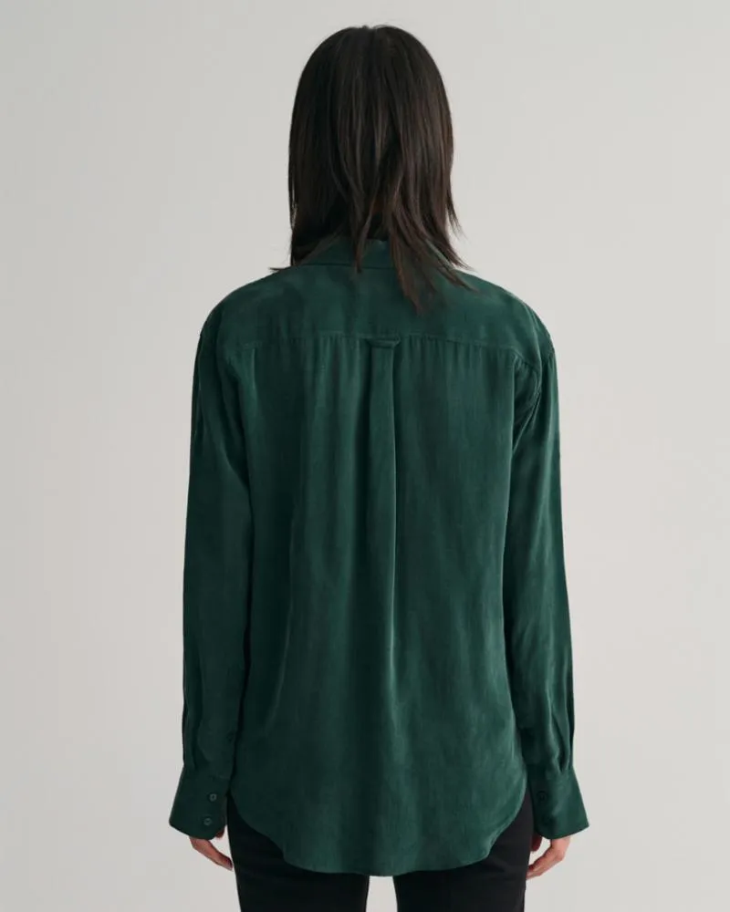 Gant Apparel Womens RELAXED UTILITY SHIRT 374/TARTAN GREEN