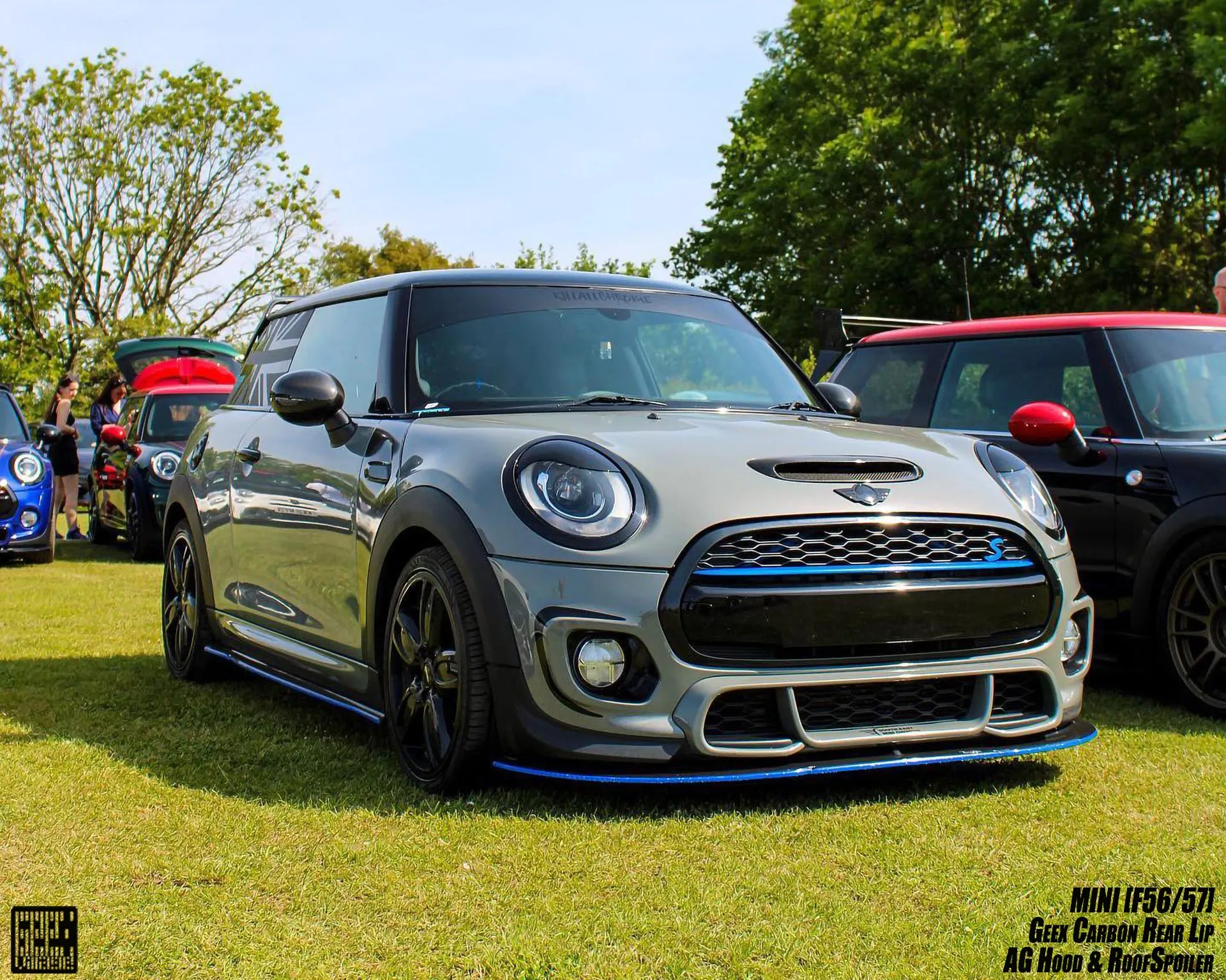 Geex Village Side Skirts for MINI Cooper JCW S Base F56 2014-ON (Fits Both Pre-LCI & LCI) Carbon Fiber/FRP