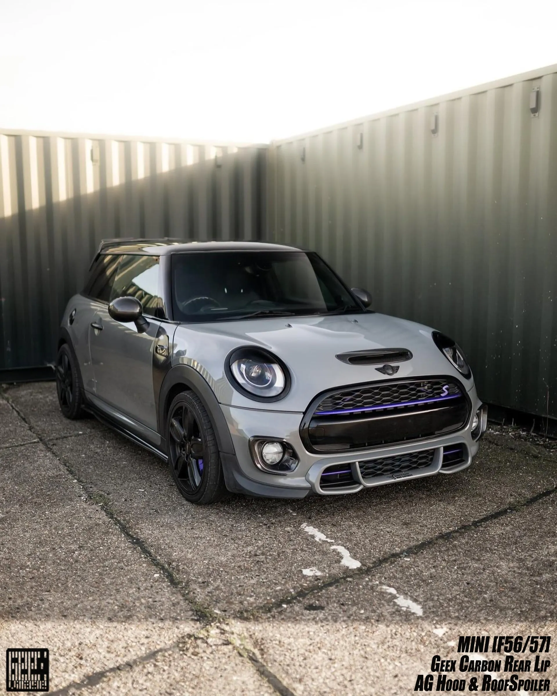 Geex Village Side Skirts for MINI Cooper JCW S Base F56 2014-ON (Fits Both Pre-LCI & LCI) Carbon Fiber/FRP