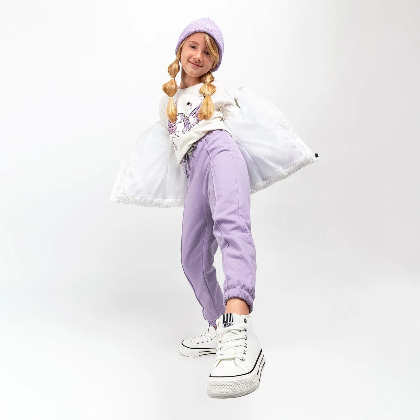 Girl's Mauve Joggers
