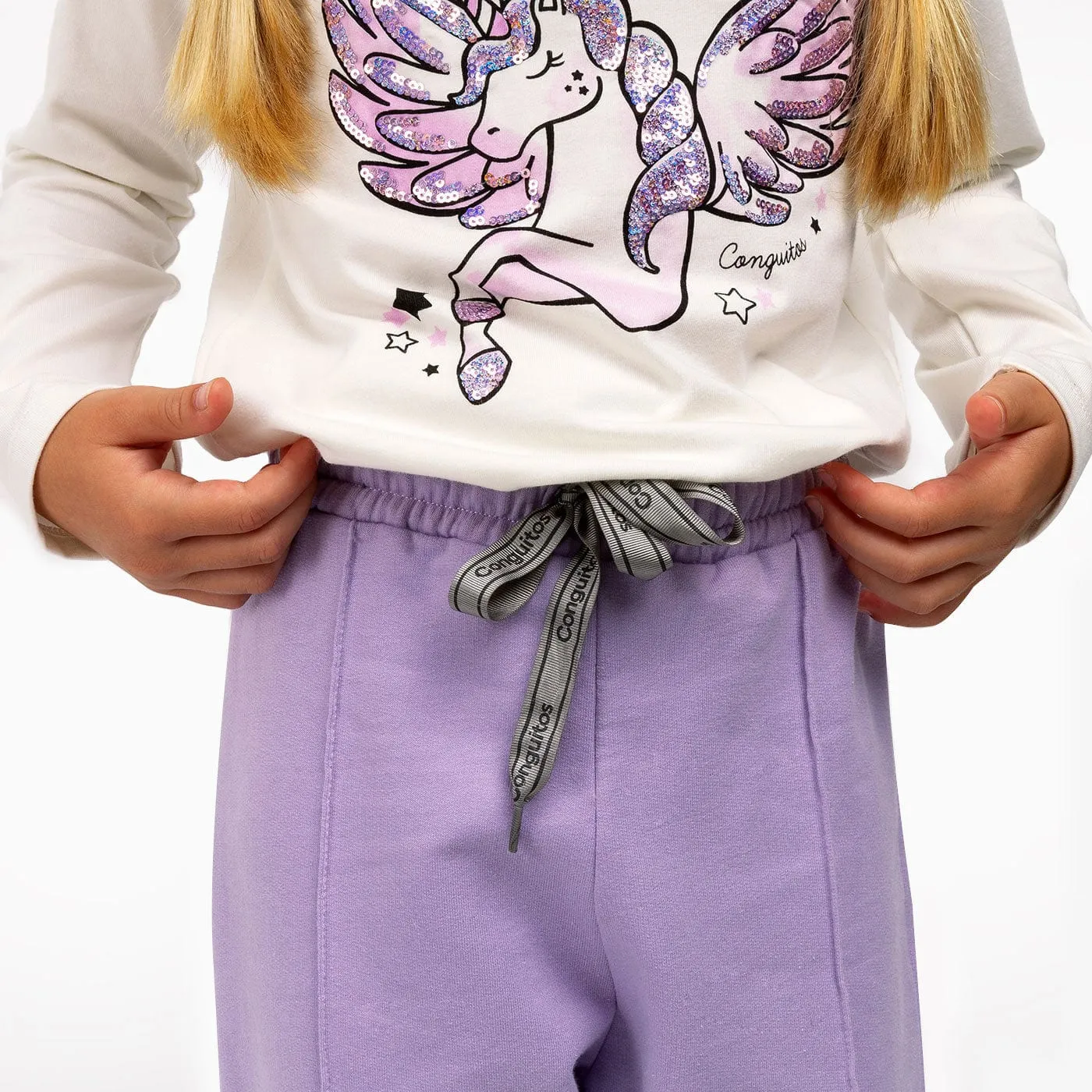 Girl's Mauve Joggers