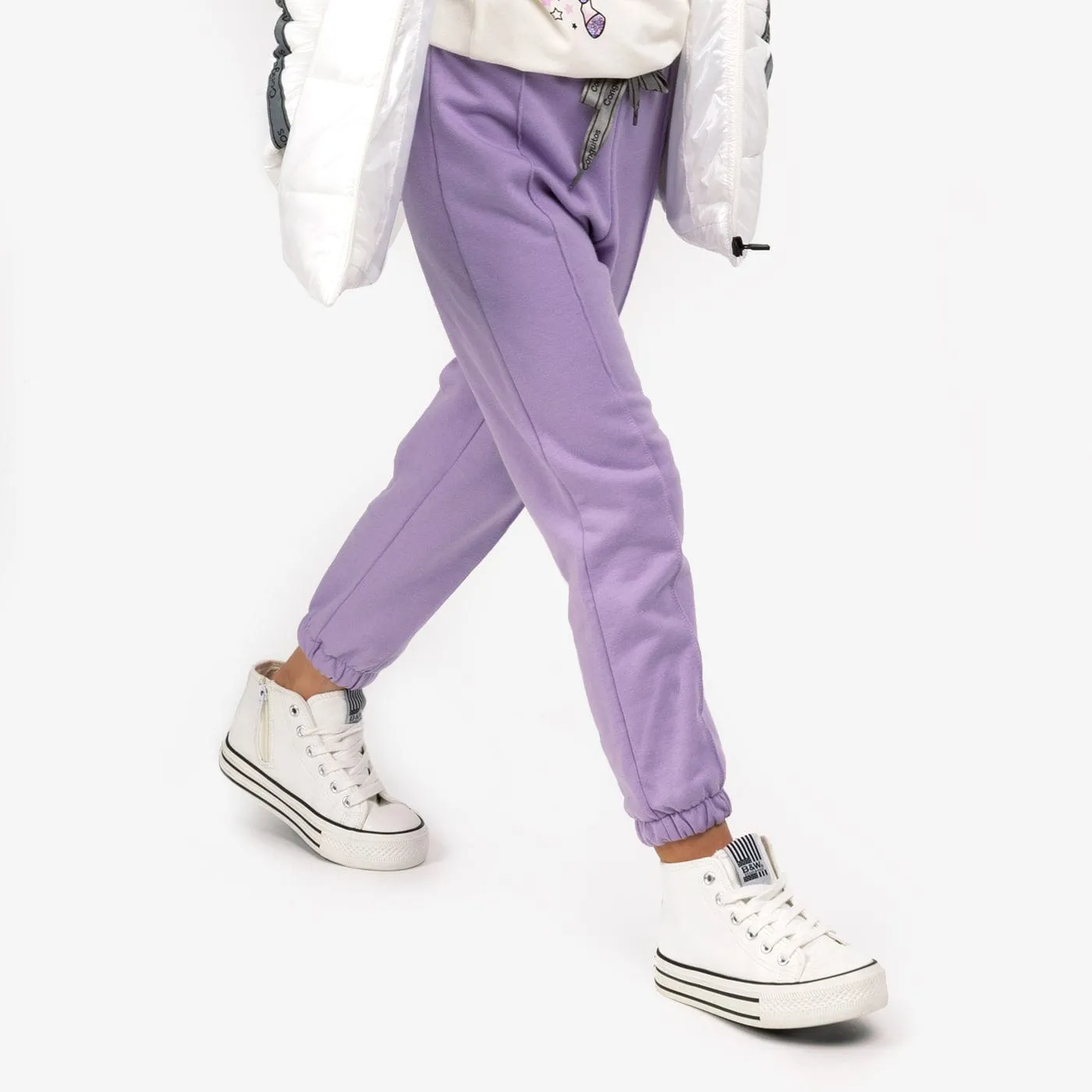 Girl's Mauve Joggers