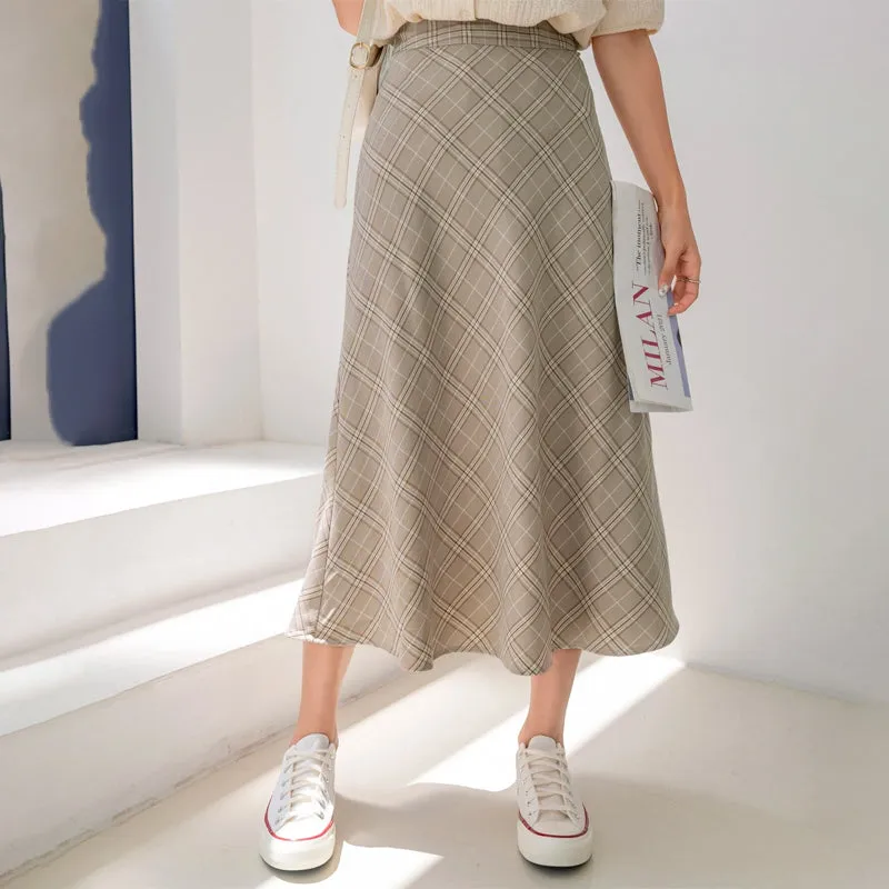 High Waist Print Easy Wear Skirt