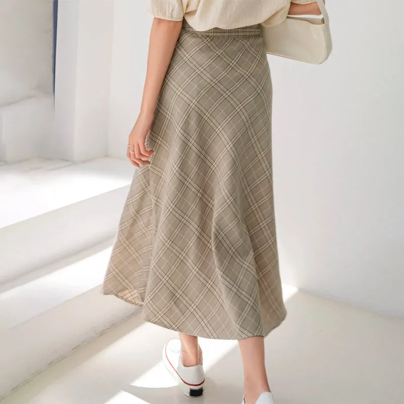 High Waist Print Easy Wear Skirt