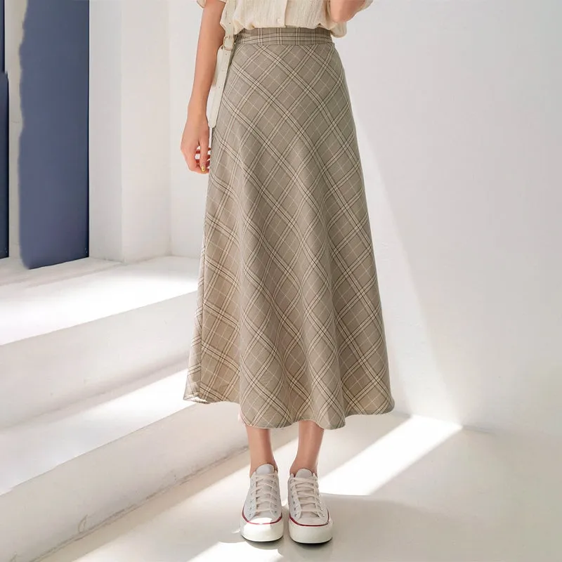 High Waist Print Easy Wear Skirt