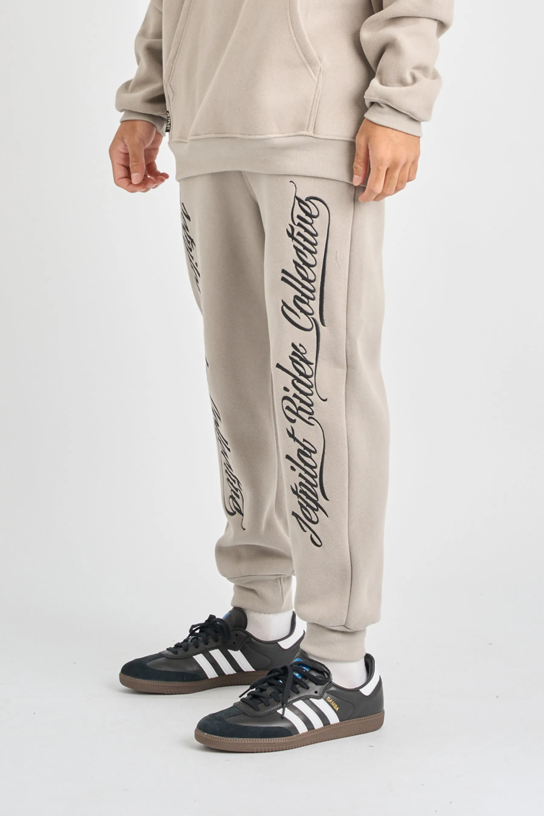 Jetpilot Dark Script Track Pant - Storm