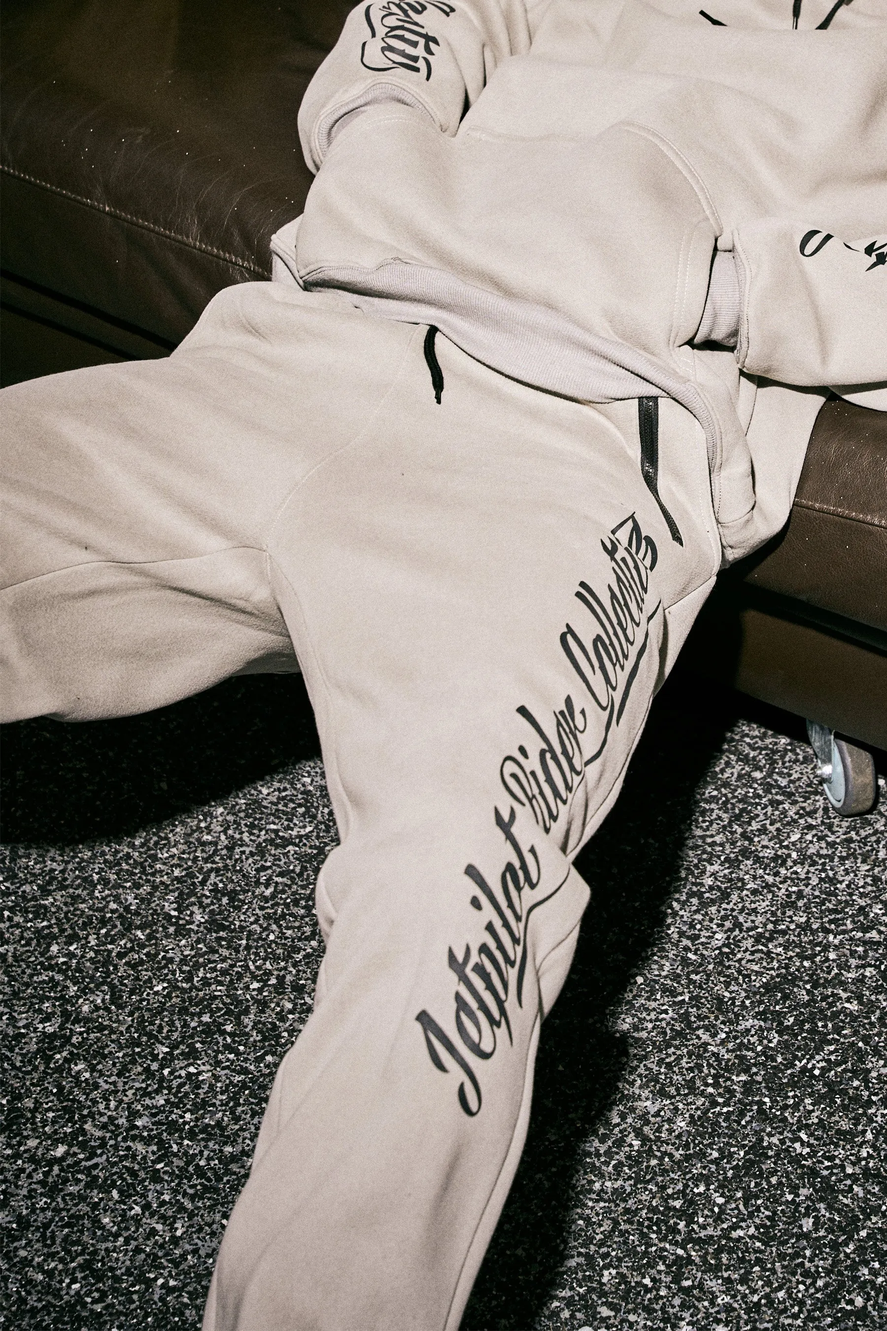 Jetpilot Dark Script Track Pant - Storm