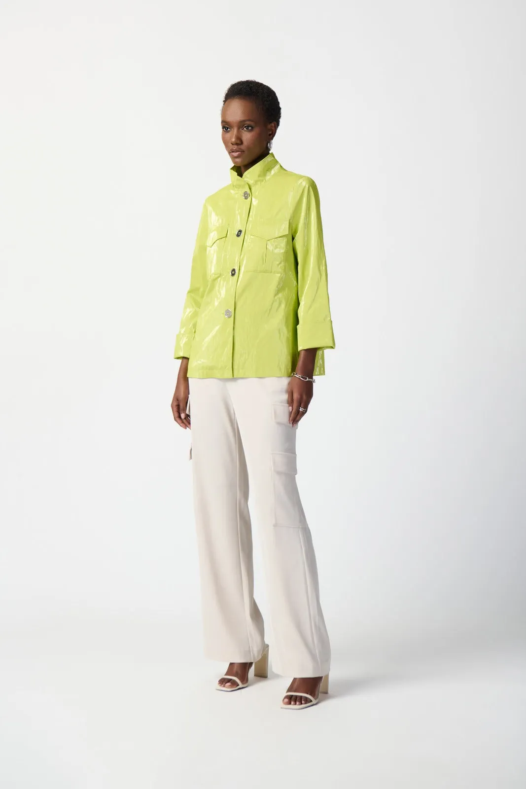 Joseph Ribkoff Key lime Water-Resistant Jacket Style 241925