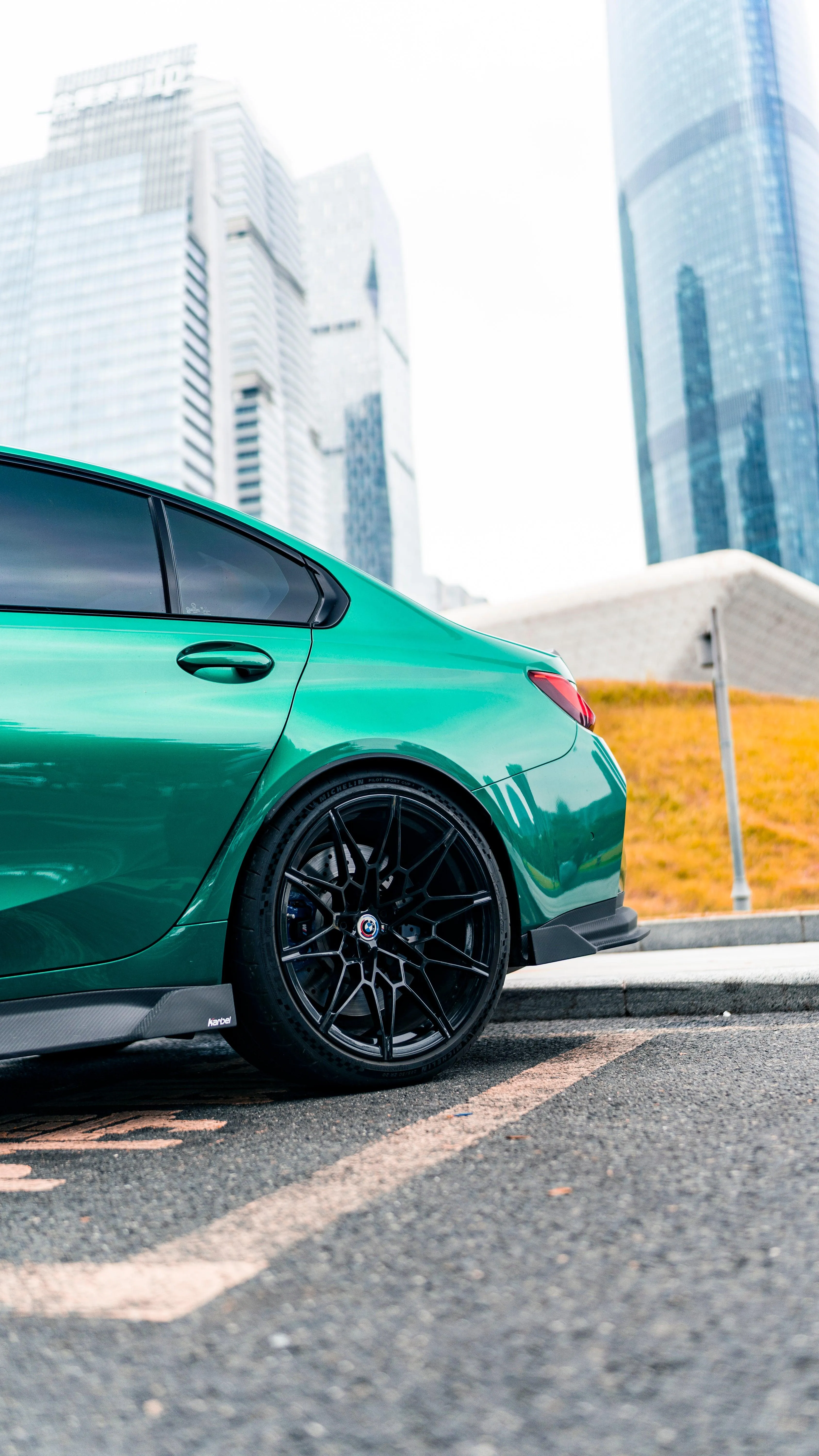 Karbel Carbon V2 Side Skirts for BMW M3 G80 2021-ON Carbon Fiber